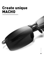 Gafas de sol fotocromáticas para hombre, gafas camaleón polarizadas, gafas de sol que cambian de color, visión diurna y nocturna, gafas de conducción, UV400 - details 12