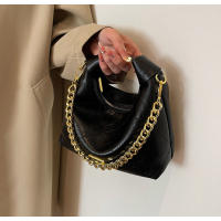 Bolso Messenger de Mujer de Alta Gama Primavera-Verano 2025 Bolso de Cubo con Hombro Único Retro Fácil de Emparejarse - details 15