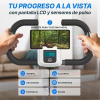 Bicicleta Estática Plegable hasta 130 KG Extra Silenciosa con Sillín de Comodidad Ajustable - details 5