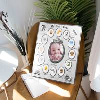 Marco de fotos para niños, regalo para bebé de mi primer año, regalo de cumpleaños para niños, adornos de decoración familiar para el hogar, marco de fotos de 12 meses - details 3