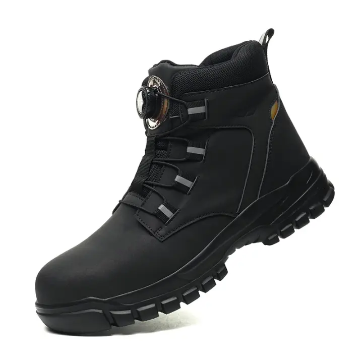 Botas de Seguridad Impermeables para Hombres Botas de Trabajo Indestructibles con Punta de Acero - 1