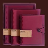 Cubierta interior A5/B5/A4, cubierta de carpeta para cuaderno, carpeta DIY, carcasa de cuaderno de hojas sueltas, cubierta de carpeta de archivos A4 transparente de 8 agujeros - details 6