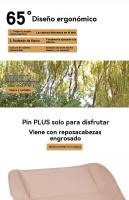 Silla reclinable jardin plegable portatil camping multifunción al aire libre - details 6