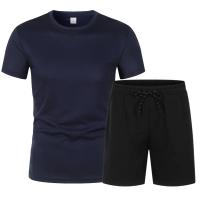 Chándal transpirable de secado rápido para hombre, conjunto de pantalones cortos, Camiseta deportiva de manga corta - details 5