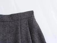 Blazer de lana sintética texturizada para mujer, traje con solapa, chaqueta ajustada con una hilera de botones, falda tipo capa plisada de cintura alta, conjunto elegante de invierno - details 24
