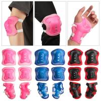 Juego de protectores de seguridad para bicicleta, equipo de protección para niños, protectores de muñeca, rodilleras, coderas, deportes, Skate, ciclismo, útil, 6 piezas por juego - details 1