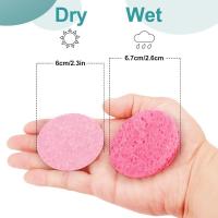 Esponja de maquillaje comprimida, almohadillas de limpieza exfoliantes absorbentes sin látex para el cuidado de la piel, tamaño 6cm, 50-1000 Uds. - details 1
