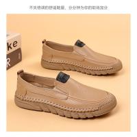 Nuevos zapatos informales de cabeza redonda para hombres, mocasines de cuero para hombres - details 16