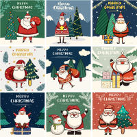 Set de 30 Tarjetas de Navidad Dibujos Animados de Santa y Copo de Nieve Mensajes de Felicitación - details 3