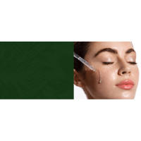Young adult woman applying Retinol serum