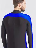 Ropa De Baño De Manga Larga Para Hombre, Secado Rápido Con Bloque De Color Y Cremallera Para Deportes Acuáticos - details 1