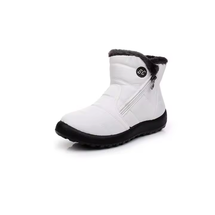 Botas de nieve de lona gruesa, zapatos de algodón, botines cortos, botas de algodón antideslizantes - 1