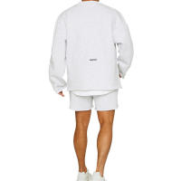 Traje de entrenamiento deportivo para hombre, sudadera con capucha, pantalones cortos para correr, camisa de manga larga - details 16