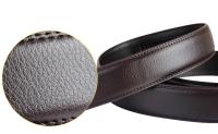 Cinturón de cuero genuino sin hebilla automática para hombre y mujer, cinturón de gran tamaño sin hebilla, 3,5 cm de ancho, 150, 160cm - details 5