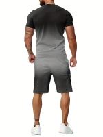 Conjunto Casual de Moda Callejera para Hombres Camiseta y Pantalones de Dos Piezas Impresos en 3D - details 1