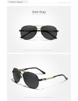 KINGSEVEN-gafas de sol polarizadas de piloto de acero inoxidable para hombre y mujer, gafas de sol masculinas con montura a la moda para conducir - details 3