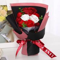 Regalos 11 flores ramo de rosas jabón flor regalo embalaje mano jabón flor decoración Artificial flor falsa decoración de boda - details 7
