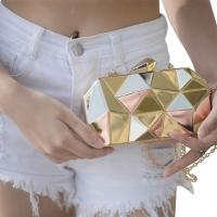 Bag Women 's Cube Metal Handbook Evening Pack Fashion swallow Chain hombro Banquet dress Pack - details 9