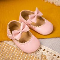 Nuevos zapatos Retro para caminar para bebé recién nacido, zapatos de princesa con lazo de Color sólido para primavera y otoño, parte inferior de goma suave antideslizante, informales para bebé - details 6