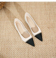 Nuevo estilo elegante de celebridad, cadena dorada, zapatos individuales de tacón bajo, zapatos individuales casuales - details 25