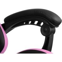 DR35 - Silla Gaming Profesional, Polipiel, reposabrazos Acolchados, pistón Clase 3, Base Nylon Reforzada, Asiento basculante, Altura Regulable, cojín Lumbar y Cervical, Color Negro/Rosa - details 9