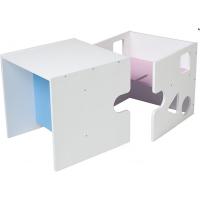 Cubo para Sentarse/Jugar Blanco Muebles y Organización para Niños - details 0