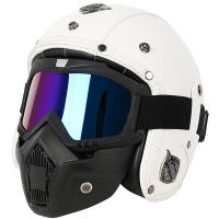 Casco de moto hombre trail aire libre Retro mujer Gafas Proteccion - details 4