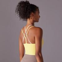 Ropa interior deportiva de realce para mujer, sujetador de Yoga para Fitness, gimnasio, entrenamiento, correr, camiseta sin mang - details 28