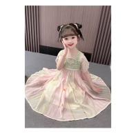 Hanfu-falda glutinosa súper inmortal de manga corta para niña, falda glutinosa súper inmortal de estilo fino para bebé, verano 2025 - details 4