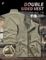 Chaqueta Chaqueta de Moda para Hombres 2025 A prueba de viento, sin mangas, impermeable, Equipo de Motociclista - details 0