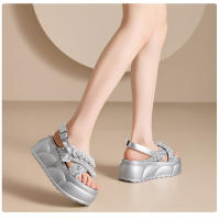 Sandalias Casuales de Moda para Mujer Nuevos Zapatos de Playa con Suela Gruesa y Cruzada con Estilo - details 10
