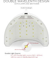 Máquina Profesional de Secado de Uñas KADS con Lámpara LED 24W/48W para Esmalte de Uñas Secado Rápido Accesorio de Arte de Uñas - details 5