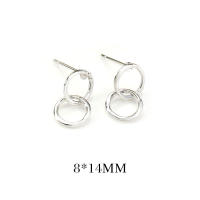 Pendientes de Stud de Metal de Alta Calidad Diseño de Círculo Redondo Irregular Ovalado - details 22