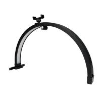 Lámpara de escritorio de uñas de media luna de 22 pulgadas, luz de belleza de manicura plegable con Clip para teléfono, enchufe negro de EE. UU., 20W, Control táctil - details 0