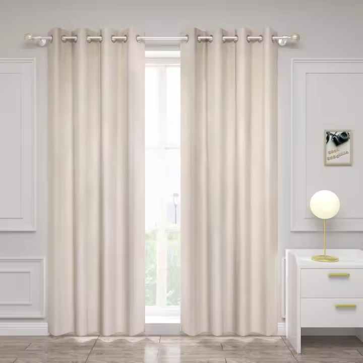 Cortinas Terciopelo Opaques Diseño Moderno Térmico de 140 x 225 cm con 8 Ojales - 1