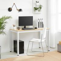 Comedor 120 x 60 x 76 cm Madera Natural y Blanco LWD64N - details 1