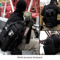 Mochila de Senderismo Militar para Hombres Bolsa de Pecho Táctica para Viajes Deportes al Aire Libre Pesca Bolsa de Hombro Única - details 1