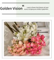 4 uds/paquete de flores de jazmín artificiales blancas, ramos artificiales decorativos DIY, flores falsas de plástico de simulación - details 4