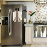 Ganchos Magnéticos Fuertes Colgado de Puerta Delantera Negra Organizador de llaves para Cocina y Nevera Soporte de 11lb - details 3