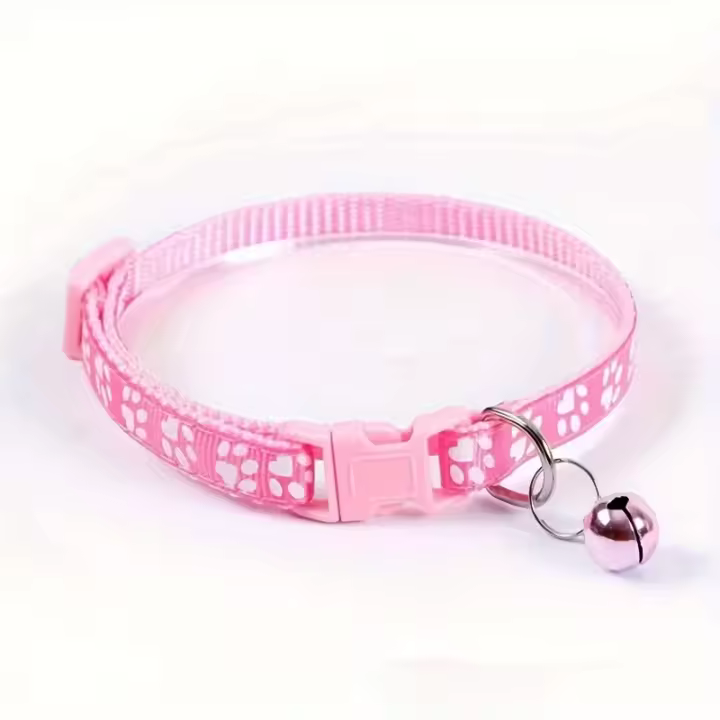 Collar de campana ajustable para gatos y gatitos, accesorios para mascotas, patrón colorido, a la moda - 1
