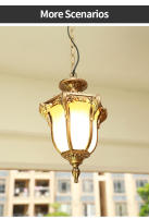Luces Colgantes Vintage de Metal Phube Luz de Exterior con Cadena Ajustable de 100 Lúmenes - details 2