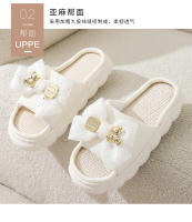 Zapatillas Arco de lino para mujer, zapatillas de verano para casa interior antideslizantes de cuatro estaciones de algodón y lino para mujer - details 4
