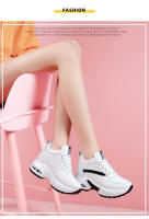Zapatillas Blancas de Cuero Aumento Interior para Mujeres Tamaño Grande Absorción de Golpes - details 12
