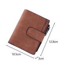Cartera corta de cuero PU para mujer, monederos femeninos, tarjetero, monederos portátiles plegables, monedero para mujer, nuevo - details 18