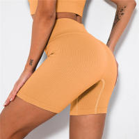 Pantalones cortos de yoga para mujer, leggings de cintura alta sin costuras para correr, entrenar, gimnasio - details 17