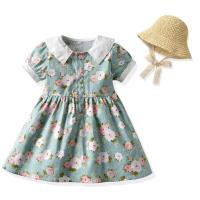 Traje Hermanos 2025 verano, niños y niñas pastoral de manga corta, camisa floral, mono y pantalones cortos. - details 5