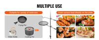SucceBuy Parrilla giratoria para fogata, acero resistente, rejilla para cocinar a fuego abierto, ajustable, para exteriores - details 5