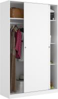 2 Puertas correderas, Natural Y Blanco Brillante, 120x204x50cm - details 18