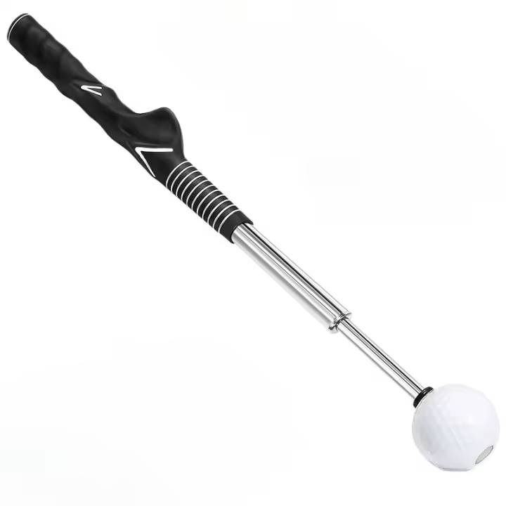 Mini Bastón Telescópico Portátil Fácil De Llevar Para Swing De Golf Ejercitador Audible Para Swing - 1