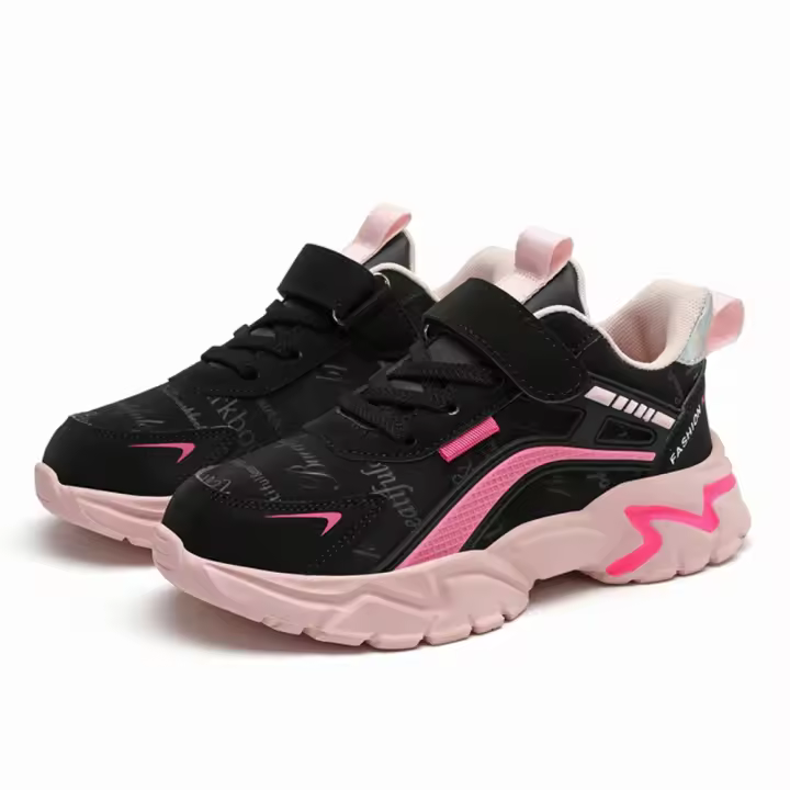 Zapatos Casuales Para Niñas En Cuero Ligeros Y Transpirables Para Correr Y Deportitos Estilo Moda Para Estudiantes Jovenes7-15 Años NBGAGA - 1